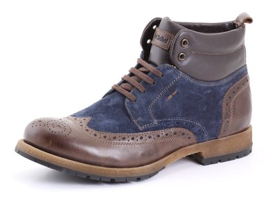 Herren-Schnürboots in Braun-Blau von Josef Seibel